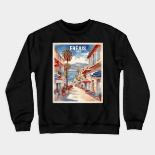 Frejus France Vintage Travel Poster Tourism Crewneck Sweatshirt